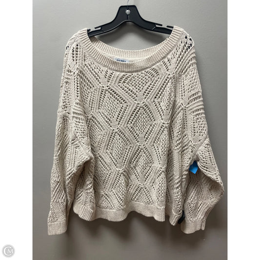 Sweater By Old Navy In Ivory, Size: Xxl