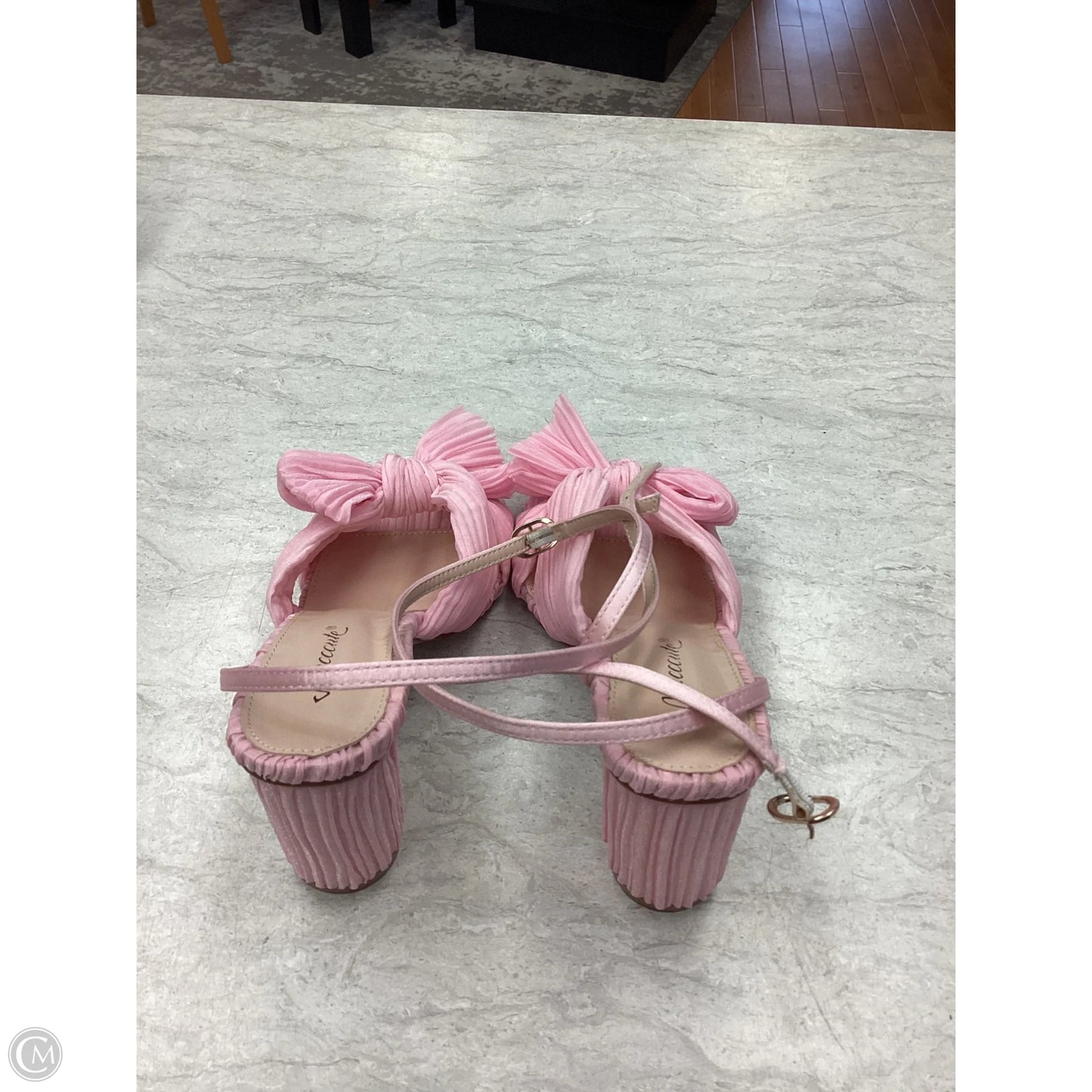 Shoes Heels Block By Clothes Mentor In Pink, Size: 7