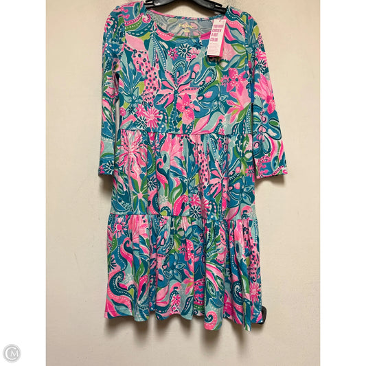 Dress Designer By Lilly Pulitzer In Blue & Pink, Size: Xxs
