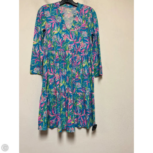 Dress Designer By Lilly Pulitzer In Floral Print, Size: Xs