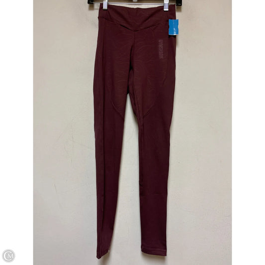 Athletic Leggings By Gym Shark In Maroon, Size: S