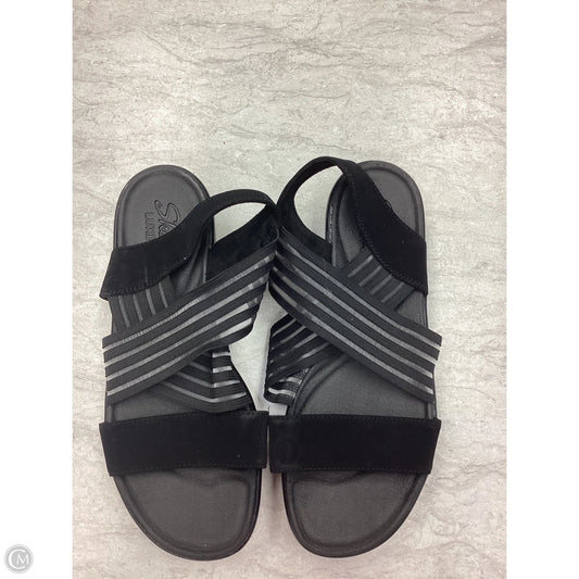 Sandals Flats By Skechers In Black, Size: 6.5