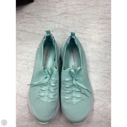 Shoes Sneakers By Skechers In Teal, Size: 7