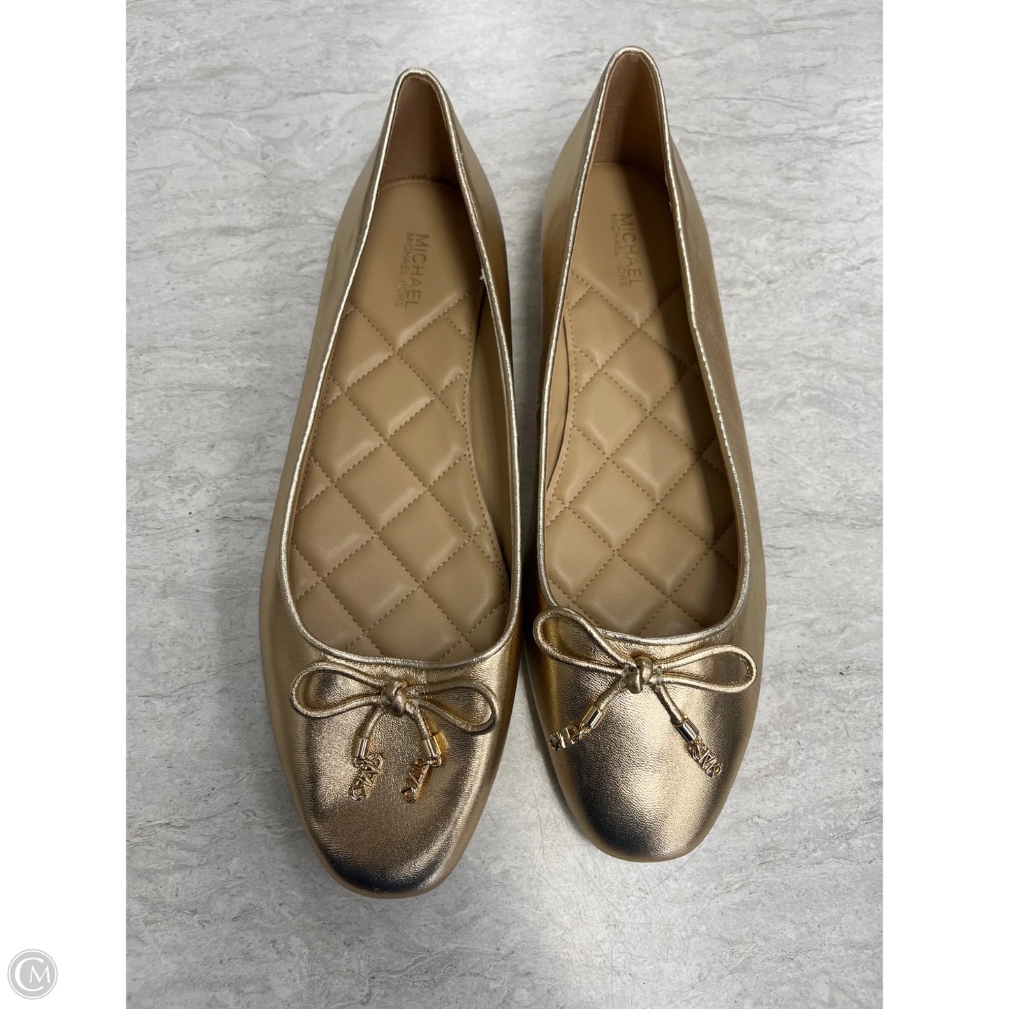 Shoes Flats By Michael By Michael Kors In Gold, Size: 9