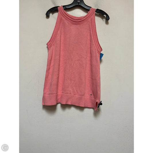 Top Sleeveless By Tommy Hilfiger In Pink, Size: L