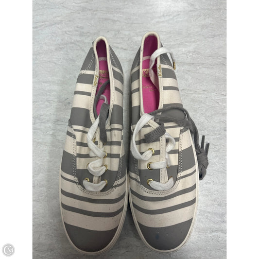 Sandals Designer By Kate Spade In Striped Pattern, Size: 7