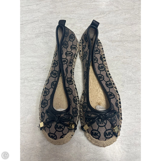 Shoes Flats By Michael By Michael Kors In Black & Tan, Size: 7