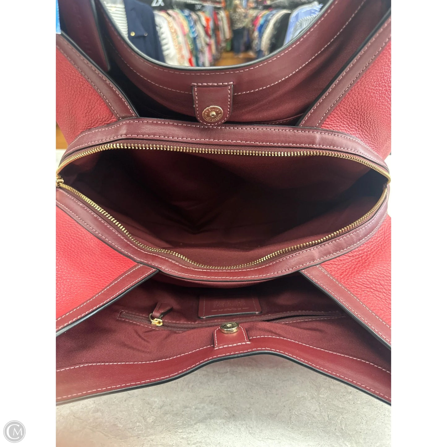 Handbag Designer By Coach, Size: Large