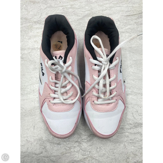 Shoes Sneakers By Fila In Pink & White, Size: 7.5