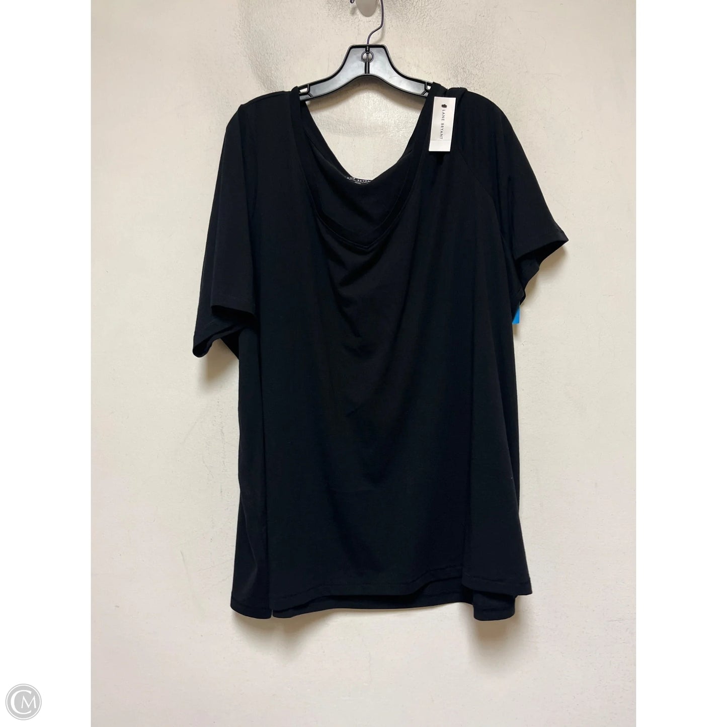 Top Short Sleeve Basic By Lane Bryant In Black, Size: 4x