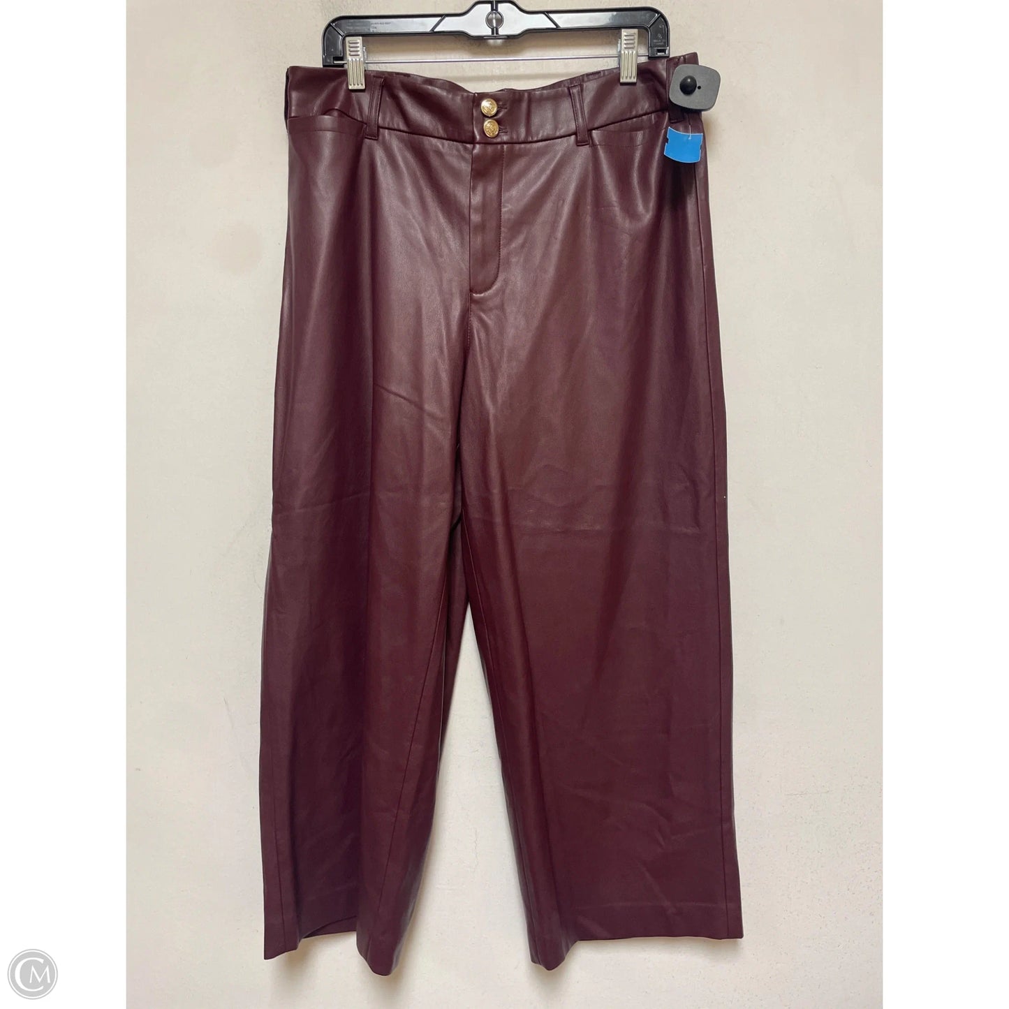 Pants Cropped By Chicos In Maroon, Size: 12