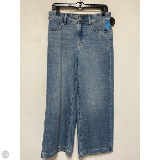 Jeans Cropped By Chicos In Blue Denim, Size: 6