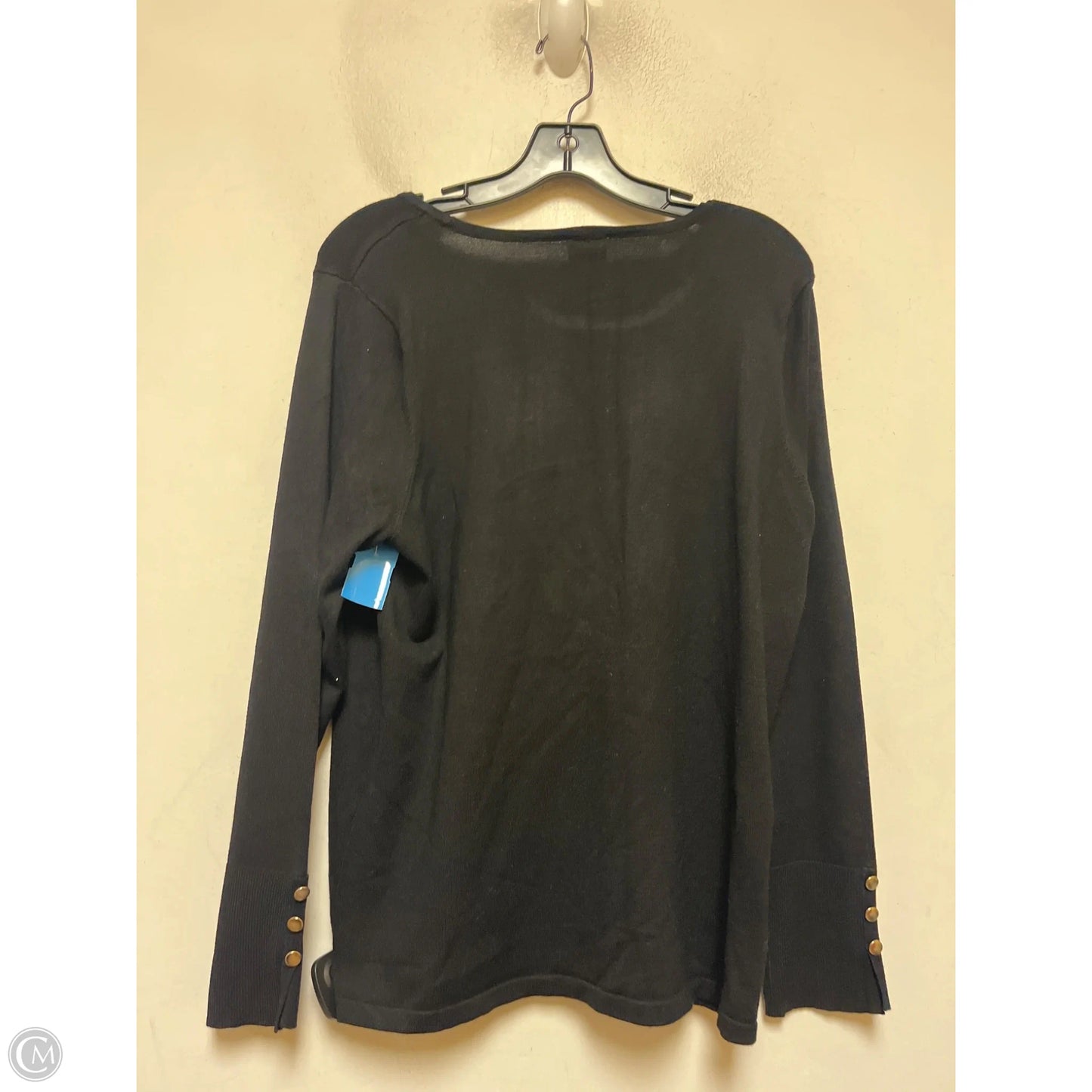 Top Long Sleeve Basic By Chicos In Black, Size: L