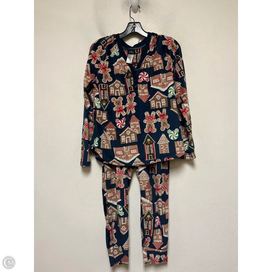 Pajamas 2pc By Disney In Blue & Brown, Size: M
