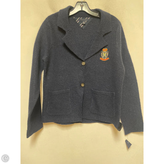 Sweater Cardigan By Tommy Hilfiger In Blue, Size: L