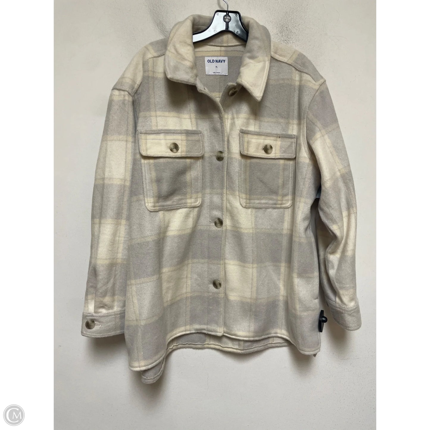 Jacket Shirt By Old Navy In Plaid Pattern, Size: Xl