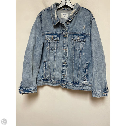 Jacket Denim By Old Navy In Blue Denim, Size: Xxl