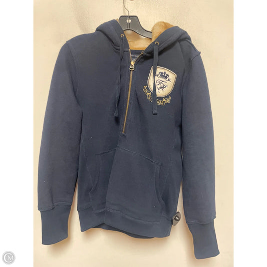 Sweatshirt Hoodie By Tommy Hilfiger In Navy, Size: L