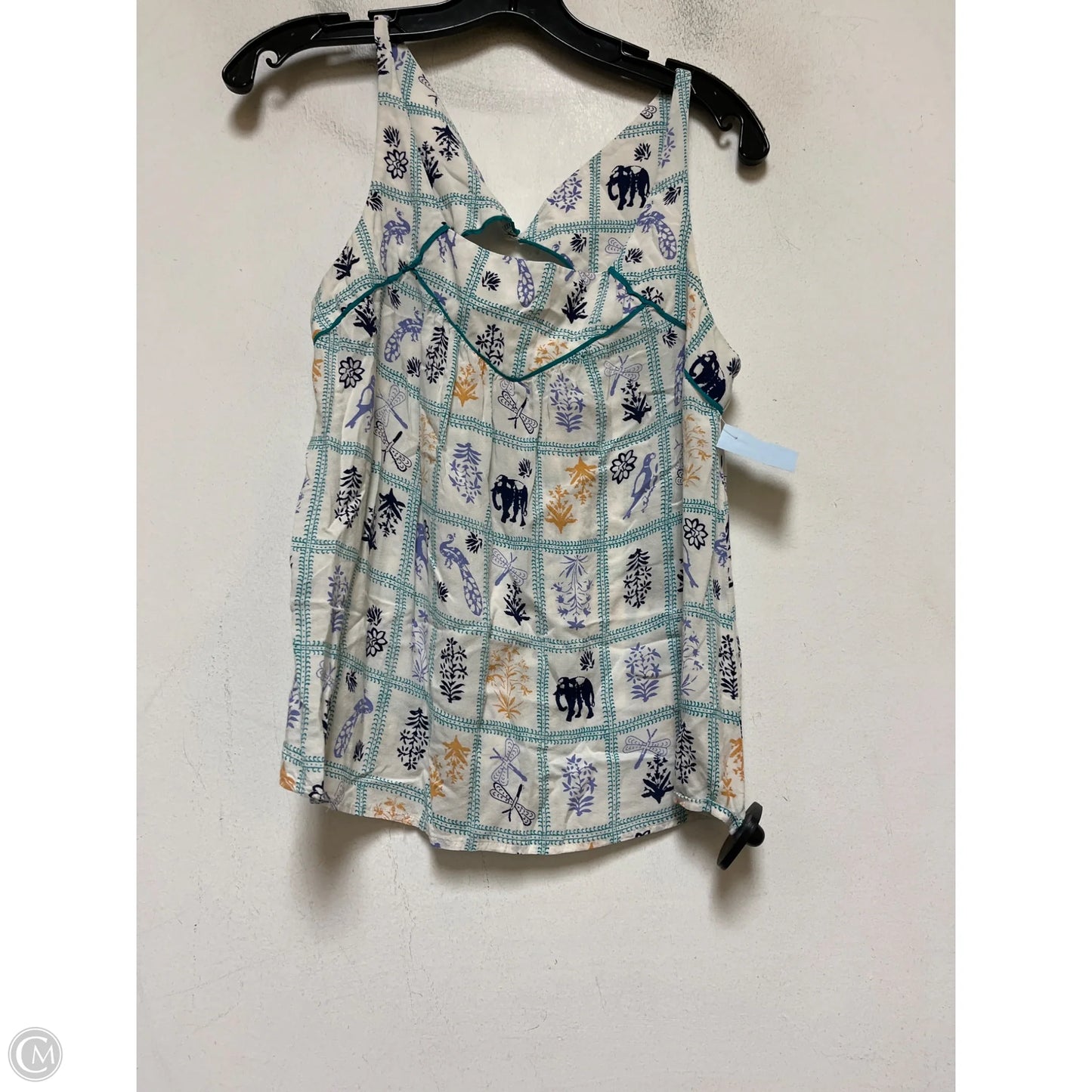 Top Sleeveless By Maeve In Teal, Size: S