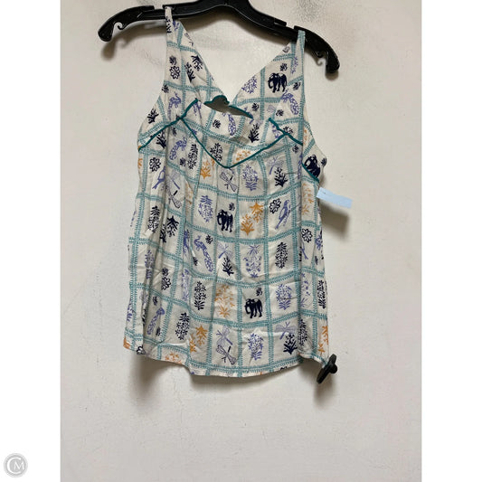 Top Sleeveless By Maeve In Teal, Size: S