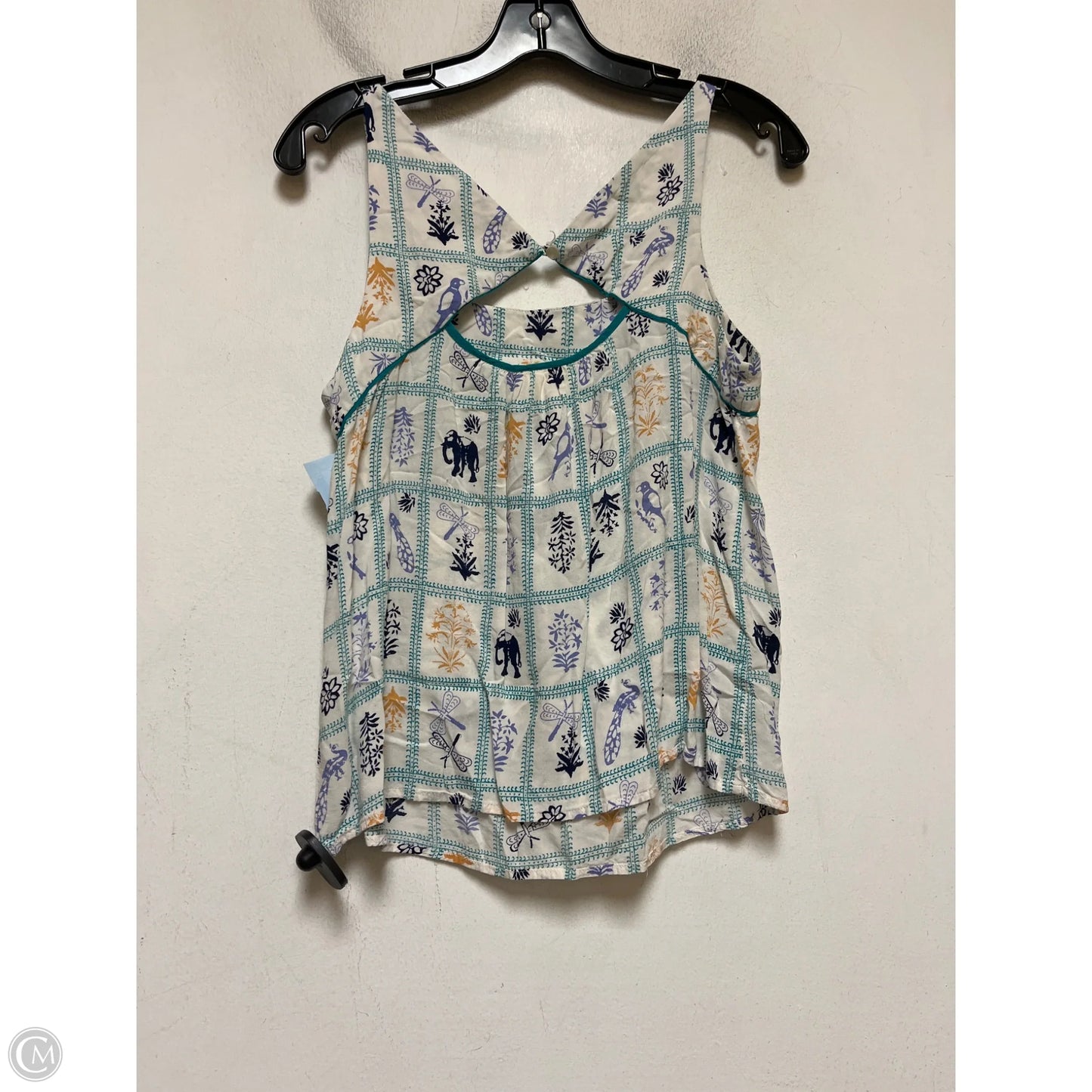 Top Sleeveless By Maeve In Teal, Size: S