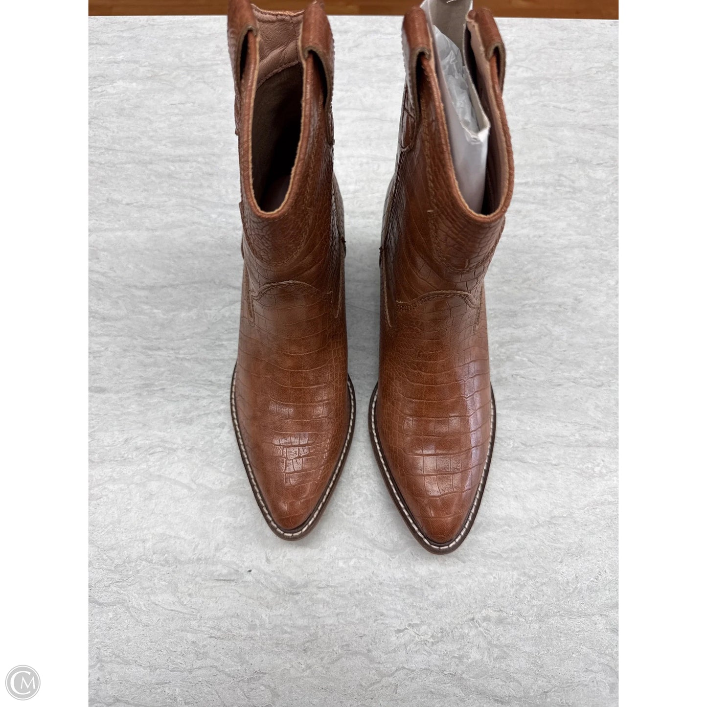 Boots Western By Clothes Mentor In Brown, Size: 7.5