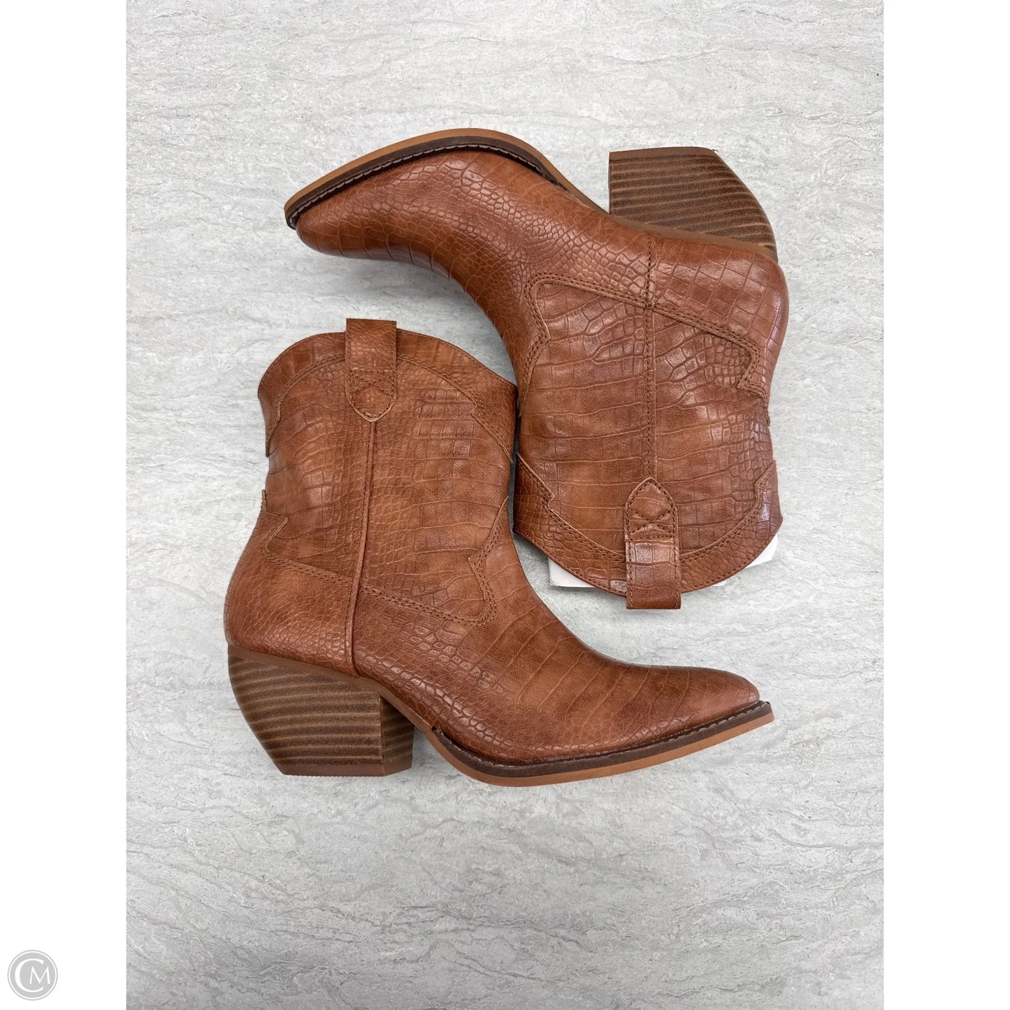 Boots Western By Clothes Mentor In Brown, Size: 7.5