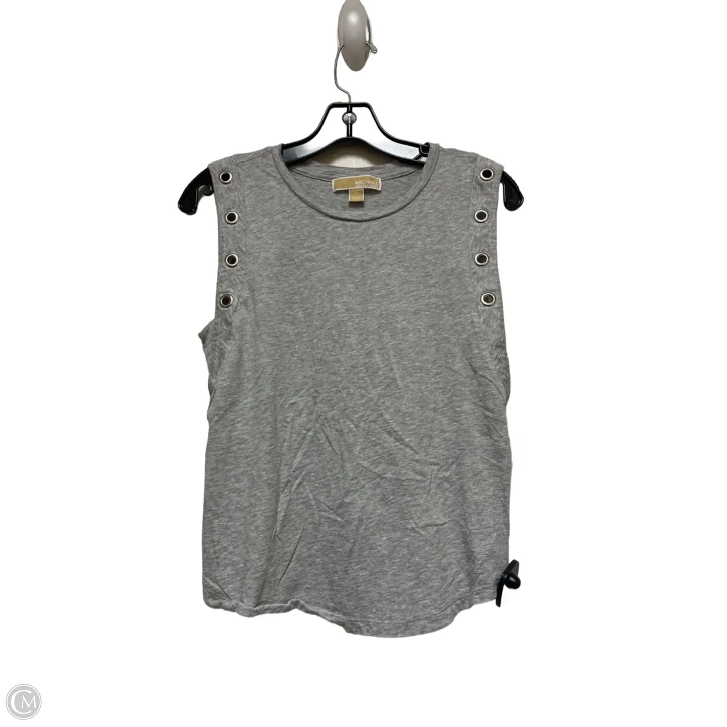 Top Sleeveless By Michael By Michael Kors In Grey & Silver, Size: S