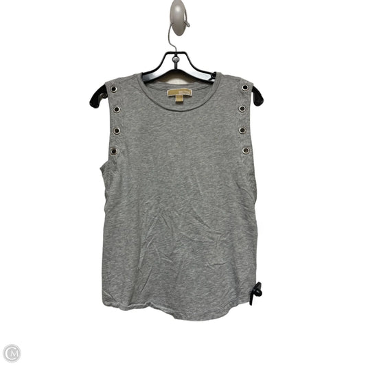 Top Sleeveless By Michael By Michael Kors In Grey & Silver, Size: S