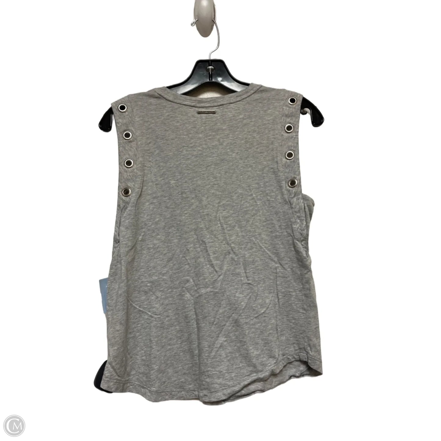 Top Sleeveless By Michael By Michael Kors In Grey & Silver, Size: S