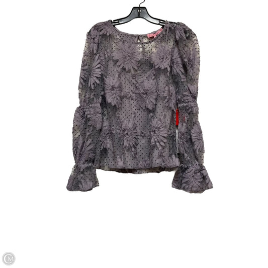Top Long Sleeve By Eva Franco In Purple, Size: S