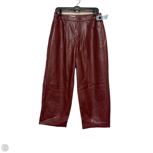 Pants Cropped By Pilcro In Red, Size: 4p