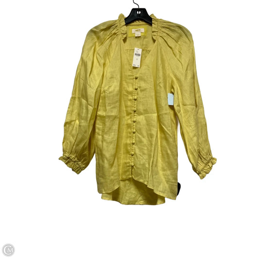 Top Long Sleeve By Maeve In Yellow, Size: Xs