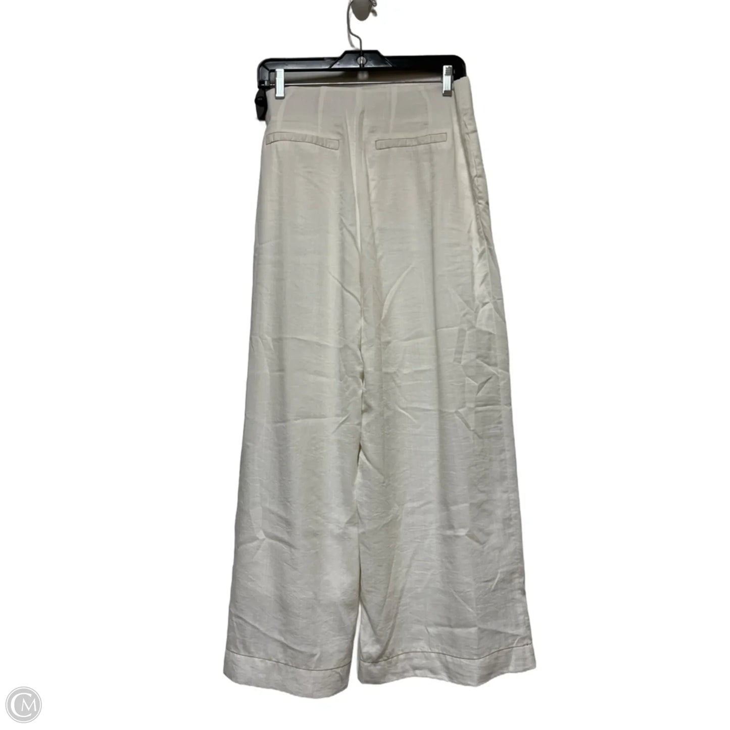 Pants Wide Leg By Moon River In White, Size: 8