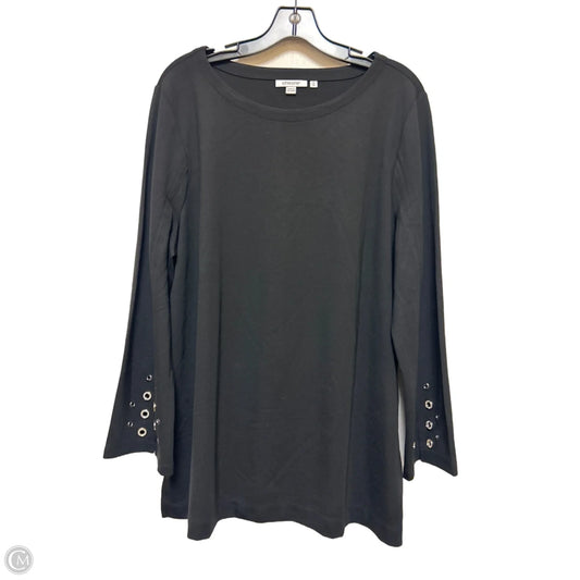 Top Long Sleeve By Chicos In Black, Size: Xl