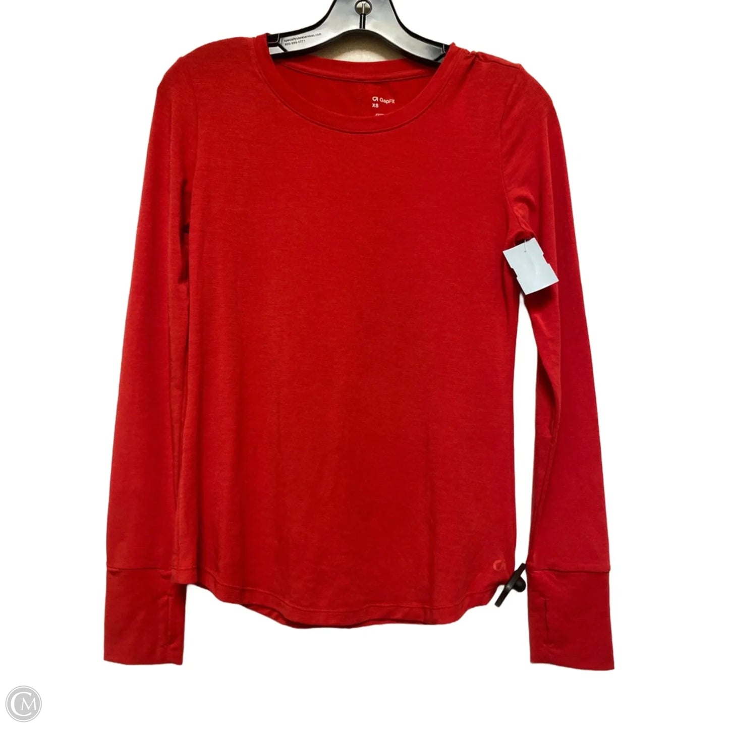 Top Long Sleeve Basic By Gapfit In Red, Size: Xs