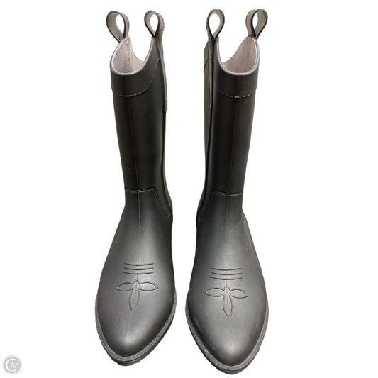 Boots Rain By Clothes Mentor In Black, Size: 10