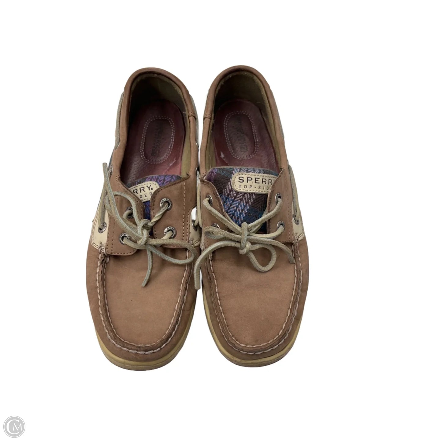 Shoes Flats By Sperry In Brown & Purple, Size: 9