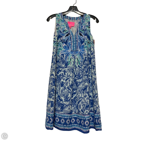 Dress Designer By Lilly Pulitzer In Blue & White, Size: Xxs
