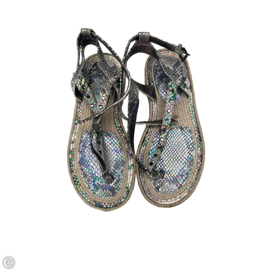 Sandals Flats By Vince Camuto In Snakeskin Print, Size: 5