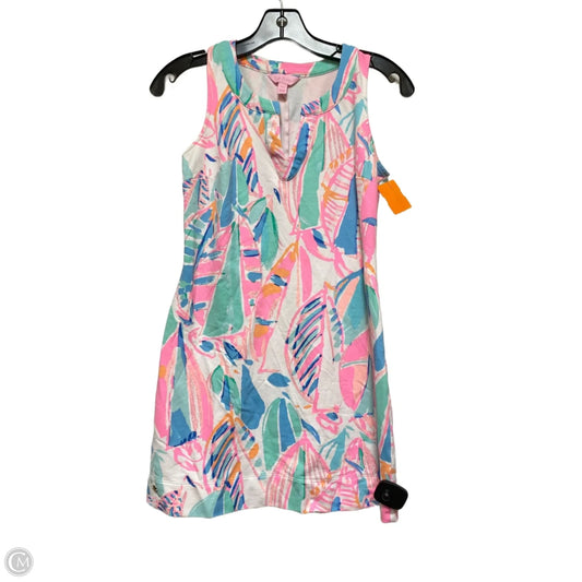 Dress Designer By Lilly Pulitzer In Blue & Pink, Size: Xxs
