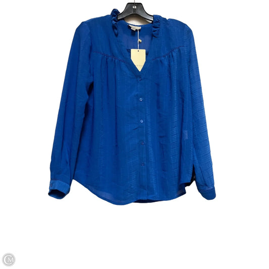 Top Long Sleeve By Clothes Mentor In Blue, Size: S