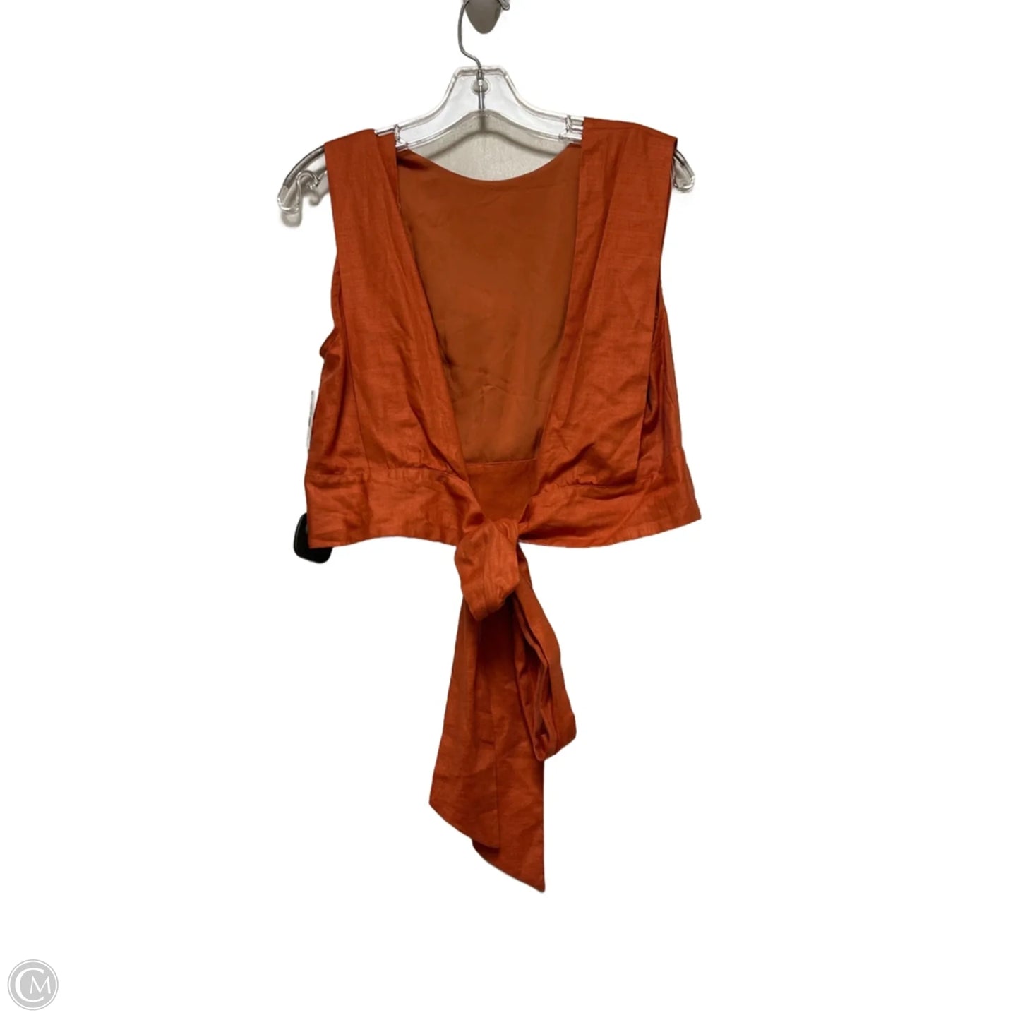 Top Sleeveless By Clothes Mentor In Orange, Size: S