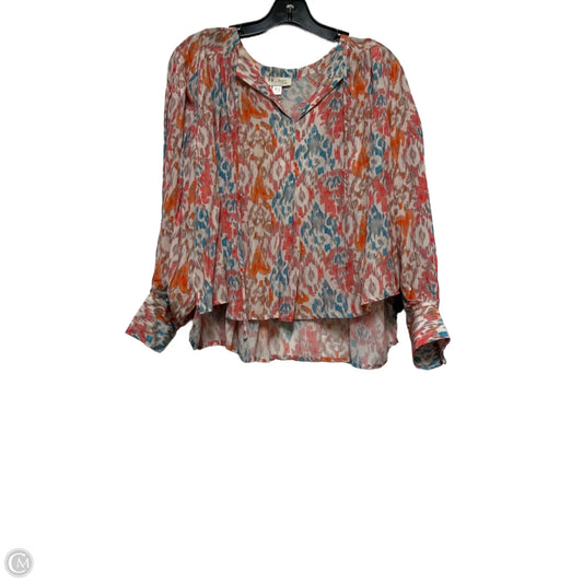 Top Long Sleeve By Clothes Mentor In Blue & Red, Size: S