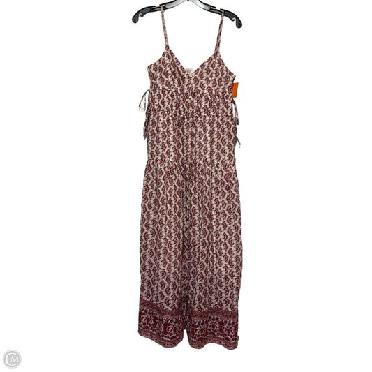 Dress Casual Midi By American Eagle In Maroon, Size: S