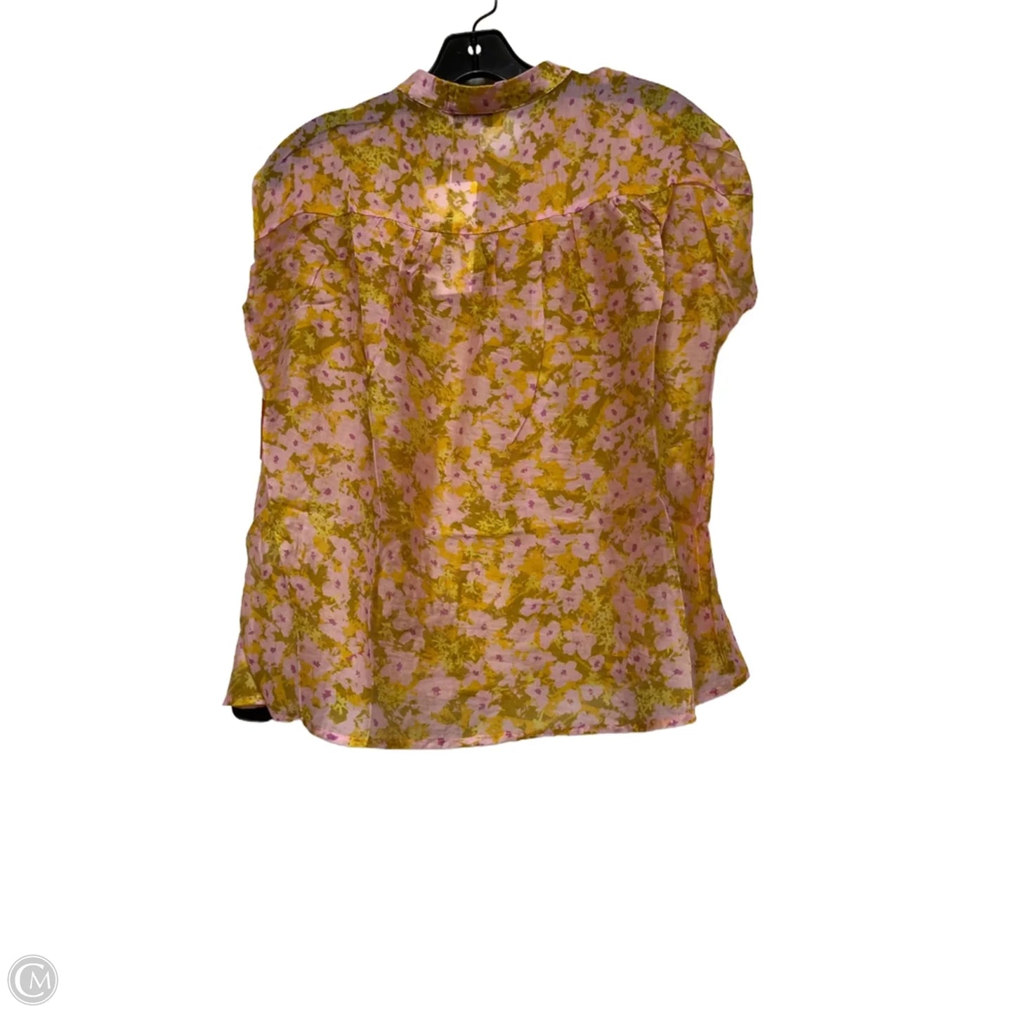 Top Sleeveless By Clothes Mentor In Pink & Yellow, Size: M