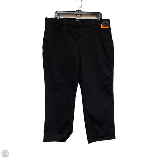 Jeans Cropped By Not Your Daughters Jeans In Black, Size: 14