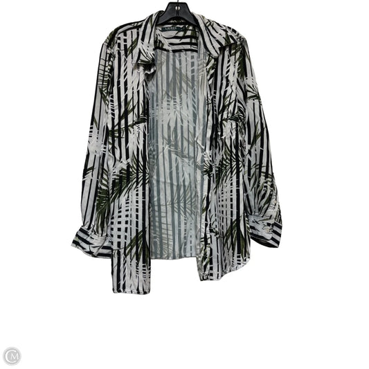 Top Long Sleeve By Lauren By Ralph Lauren In Striped Pattern, Size: 2x