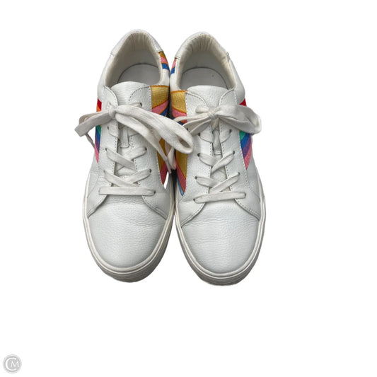 Shoes Sneakers By Gianni Bini In Rainbow Print, Size: 8.5