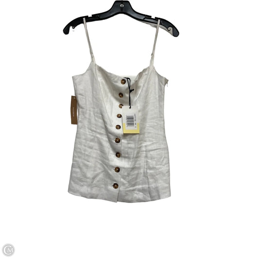 Top Sleeveless By Clothes Mentor In White, Size: S